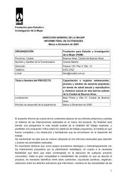 Informe Final Proyecto DGM 2005