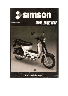 Simson SR 50-80 Folleto 2298