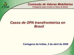 Caso de OPA transfronteriza en Brasil