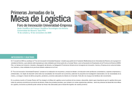 Mesa de Logística - Fundación Mediterránea