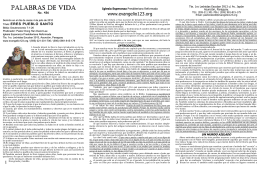 PALABRAS DE VIDA - Evangelio123.org