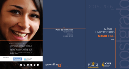 Máster Universitario en Marketing
