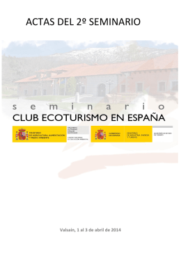 Actas del II Seminario Club Ecoturismo en España