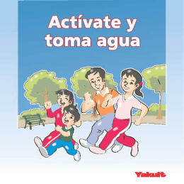 Actívate y toma agua