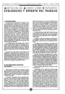 Acueaoos EV CONFEQENCEA DE SÉNDBCATOS - In