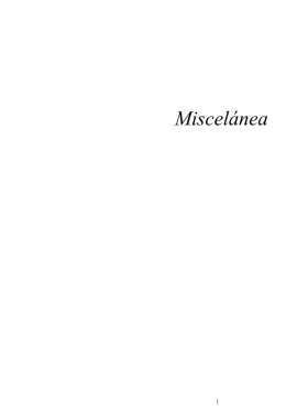 Miscelánea