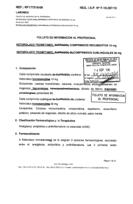 REF.: RF177519/09 REG. I.S.P. N° F
