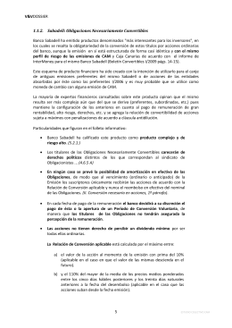 Obligaciones Necesariamente Convertibles Banco Sabadell ha