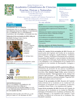 Vol.3 No.40 - Academia Colombiana de Ciencias Exactas, Físicas y