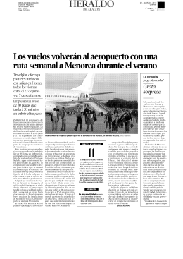 HERALDO DE ARAGÓN Difusión: Regional Periodicidad: diaria