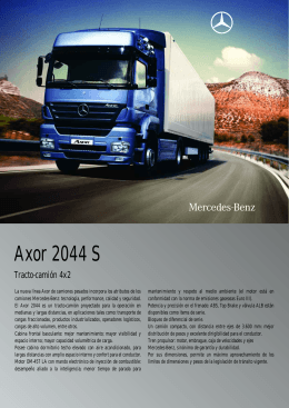 Axor 2044 - COLCAR - Concesionario Oficial Mercedes-Benz