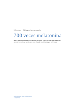 700 veces melatonina - Géminis Papeles de Salud