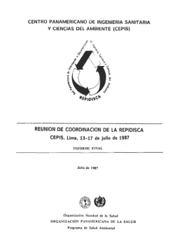 Centro Panamericano de Ingeniería Sanitaria y Ciencias