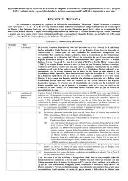 RESUMEN DEL PROGRAMA