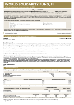 Informe Semestral - Banco Madrid Gestión de Activos