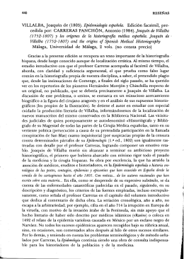 VILLALBA, Joaquín de (1803). Epidemiología espaitola