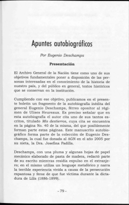 Apuntes autofiográficos - Boletín del Archivo General de la Nación