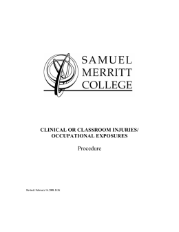 Procedure - Samuel Merritt College