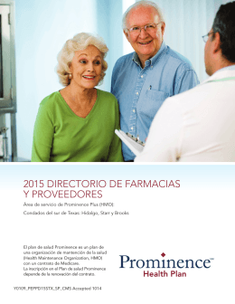 South Texas Provider/Pharmacy Directory  (Spanish)