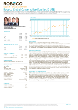 Robeco Global Conservative Equities D USD
