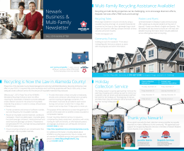 Newark Business & Multi-Family Newsletter