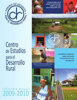 Centro deEstudios Desarrollo Rural 2009-2010