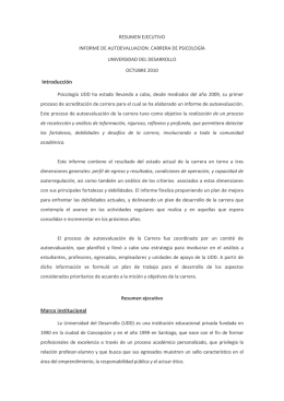 Resumen Ejecutivo Web - Facultad de Psicología