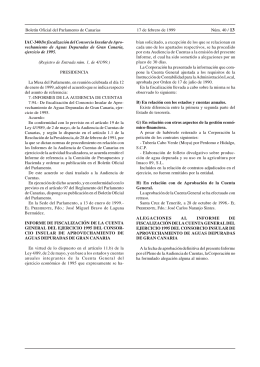 Boletín Oficial del Parlamento de Canarias 17 de febrero de 1999