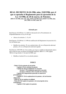 Real Decreto 2245/1986, de 10 de Octubre, por el que se aprueba