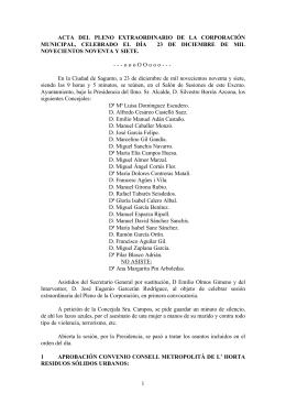 1 acta del pleno extraordinario de la corporación municipal