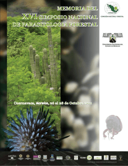 XVI Simposio Nacional de Parasitología Forestal