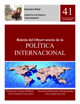 OPI mayo junio 14 - Observatorio de la Política Internacional