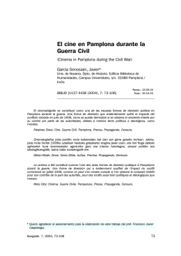 El cine en Pamplona durante la Guerra Civil