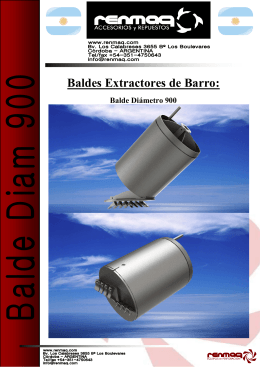 Folleto Balde Diametro 900