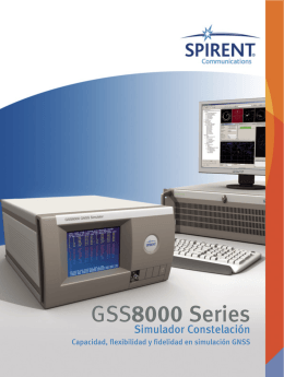 GSS8000 Series - Spirent Federal Systems
