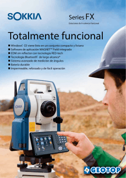 Brochure Estación Total Sokkia FX-105