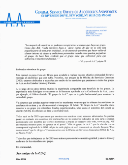 CL-1(SP) - Carta al grupo