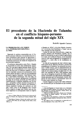 El Precedente de la Hacienda de Talambo en el Conflicto Hispano