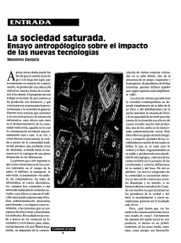 La sociedad saturada.