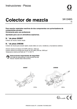 3A1246G - Mix Manifold, Instructions-Parts, Spanish