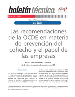 Las recomendaciones de la OCDE en materia de prevención