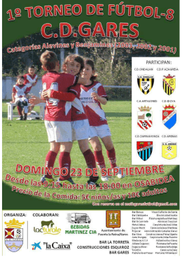 Folleto 1º Torneo F8