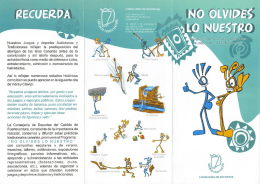 Folleto “No olvides lo nuestro”