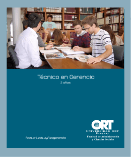 Folleto de la carrera - Universidad ORT Uruguay