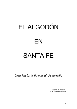 El Algodón en Santa Fe: una historia ligada al