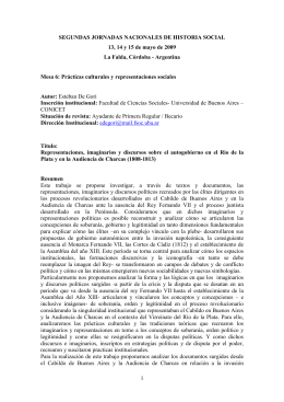 representaciones, imaginarios y discursos sobre el autogobierno en