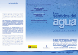 Page 1 la Exposición El agua aa un :eeuraa eaaneial para la vida