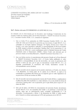 23/12/2008 Hecho Relevante