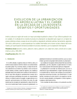 evolucion de la urbanizacion en america latina y el