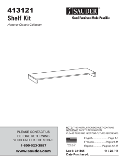 413121 Shelf Kit